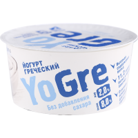 

Йогурт"ГРЕЧЕСКИЙ YОGRE"(2%)140г
