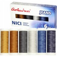 Набор ниток «Ariadna» Jeans, 11153A464, 6 цветов