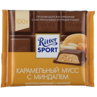 

Шок.мол"RITTER SPORT"(кар.мусс/минд)100г