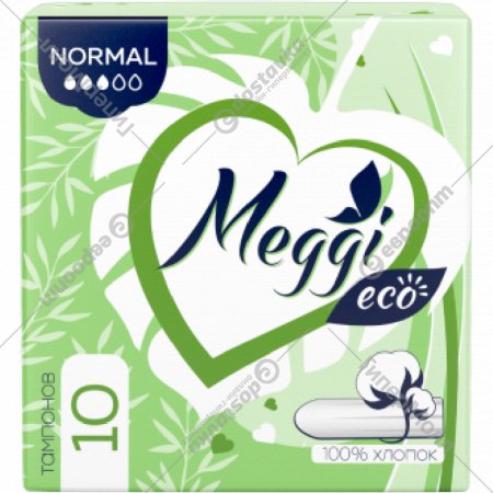 Тампоны «Meggi» Cotton Normal, MEGCM 0021, 10 шт