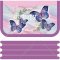 Пенал «ПЧЕЛКА» Бабочка в цветах, ПО-11, 3 отделения