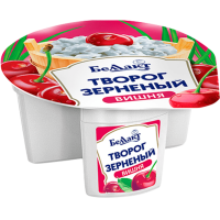 

Творог зерн."ВИШНЯ" (стакан,ж.5%) 130гр.