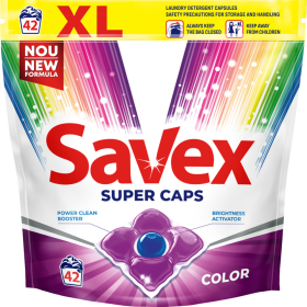 Жидкое сред­ство для стирки в кап­су­лах «Savex» Color, 42 шт