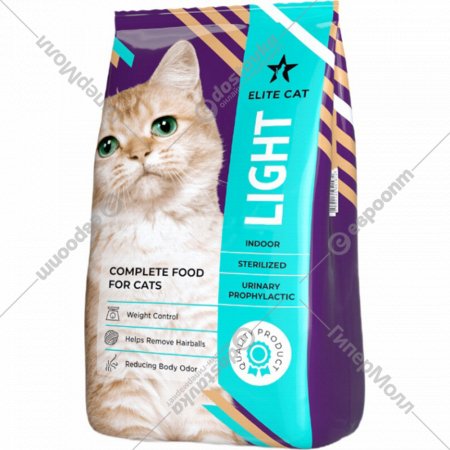 Корм для кошек «Elite Cat» Light, для стерилизованных кошек, 12 кг