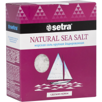 

Соль морская"SETRA" (крупная/йодир) 500г