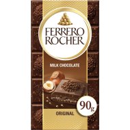 Шоколад молочный «Ferrero Rocher» с ореховым кремом и дроблеными орехами, 90 г