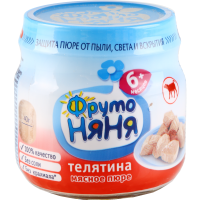 

Пюре "ФРУТОНЯНЯ" (телятина) 80г