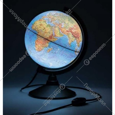 Глобус «Globen» К012100009, с физической картой, с подсветкой, 21 см