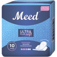 Женские гигиенические прокладки Meed Ultra plus, с крылышками, Soft, У-10С, 10 шт