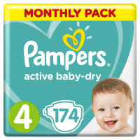 

Подгузники"PAMPERS" Maxi (9-14 кг)174 шт