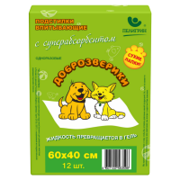 

Подстилки (60х40см,12шт,суперабсорбент)