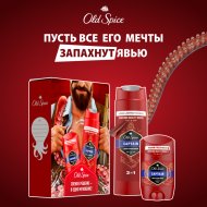 Подарочный косметический набор Old Spice Captain 2 в 1, дезодорант-стик + гель для душа, 50 + 250 мл