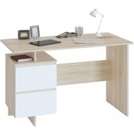 Письменный стол «Сокол» СПМ-19, дуб сонома/белый