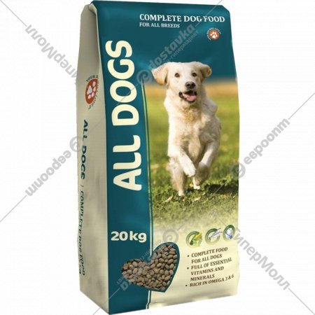 Корм для собак «All Dogs» Для взрослых собак, с курицей, 20 кг