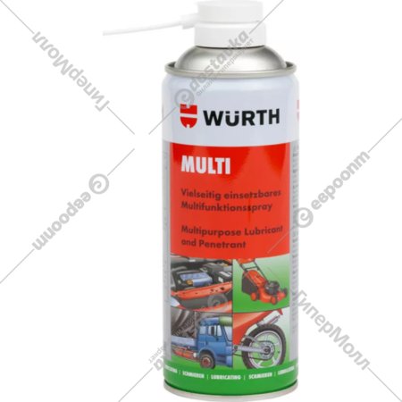Смазка техническая «Wurth» Multi, 089305540, 400 мл