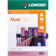 Бумага для фотопечати «Lomond» 100 листов, 102011