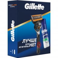 Набор бритва Gillette ProGlide Power + гель для бритья Для чувствительной кожи алоэ, 200 мл