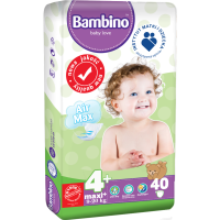 

Подгузники детск"BAMBINO"(р-р 4+,40шт)