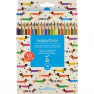 Набор цветных карандашей «Bruno Visconti» HappyColor, 30-0069, 36 цветов