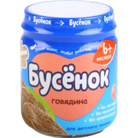 

Пюре из мяса говядины"БУСЕНОК",100г.