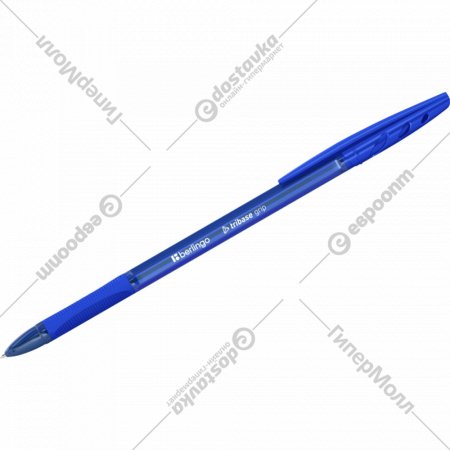 Ручки шариковые «BERLINGO» Tribase grip, CBp_10971_4, синий, 4 шт