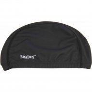 Шапочка для плавания «Bradex» текстильная, покрытая ПУ, черная, SF 0366