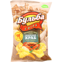 

Чипсы "БУЛЬБА CHIPS" (краб) 150г.