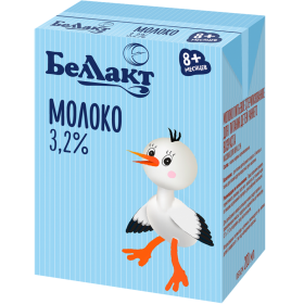 Молоко детское «Беллакт» стерилизованное, 3.2%, 200 мл