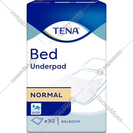Простыни впитывыющие «Tena Bed Norm» 60х60 см, 30 шт