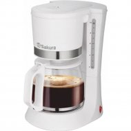 Капельная кофеварка «Sakura» SA-6117W, белый, 1.2 л