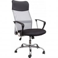 Компьютерное кресло «AksHome» Aria New, экокожа/сетка, черный/серебро