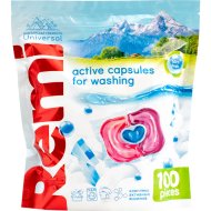 Капсулы для стирки Remi Universal, Альпийская свежесть, 100 шт
