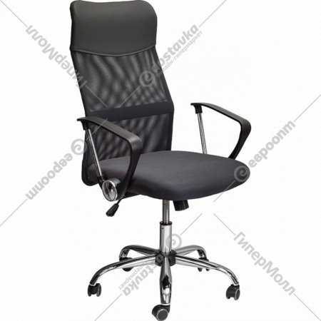 Компьютерное кресло «AksHome» Aria New, экокожа/сетка, черный/черный