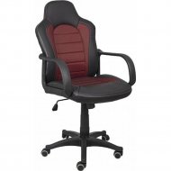 Компьютерное кресло «AksHome» Atik, экокожа/ткань-сетка, черный/красный
