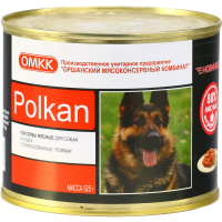 

Консервы мясн."ПОЛКАН" (д/соб,кошек)525г