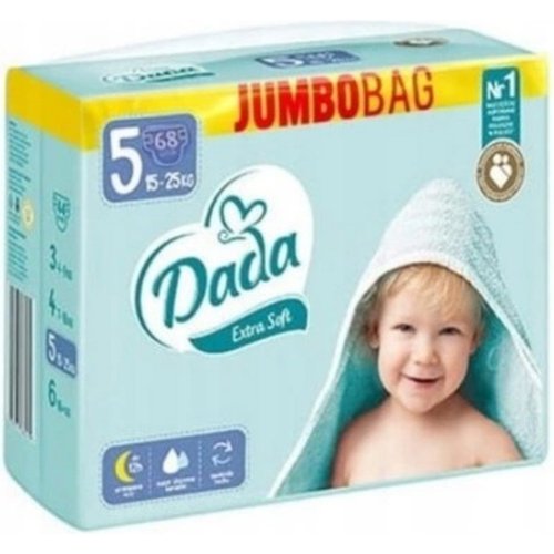 Подгузники «Dada» Jumbo Bag, extra soft, 5 junior, 15-25 кг, 68 шт
