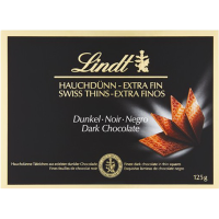 

Шоколад"LINDT"(чер.в тонких пласт.)125г