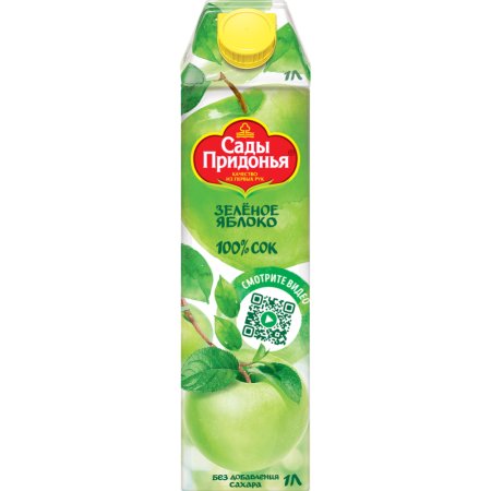 Сок Сады Придонья зелёное яблоко, 1 л