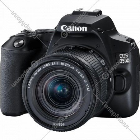 Фотоаппарат «Canon» EOS 250D Kit EF-S 18-55mm IS STM, 3454C002, черный