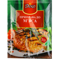 

Приправа "ДЕКО" (д/жарки мяса) 25г