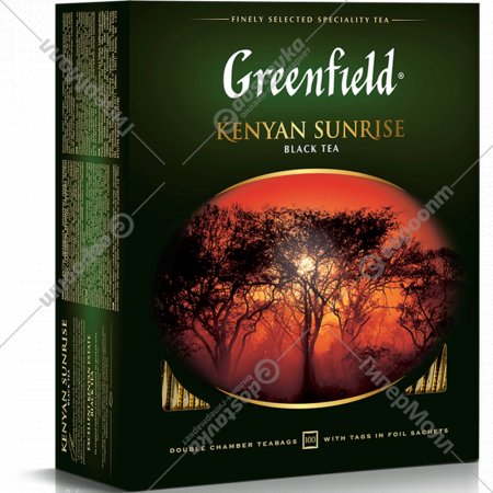 Чай черный «Greenfield» Kenyan Sunrise, 100х2 г
